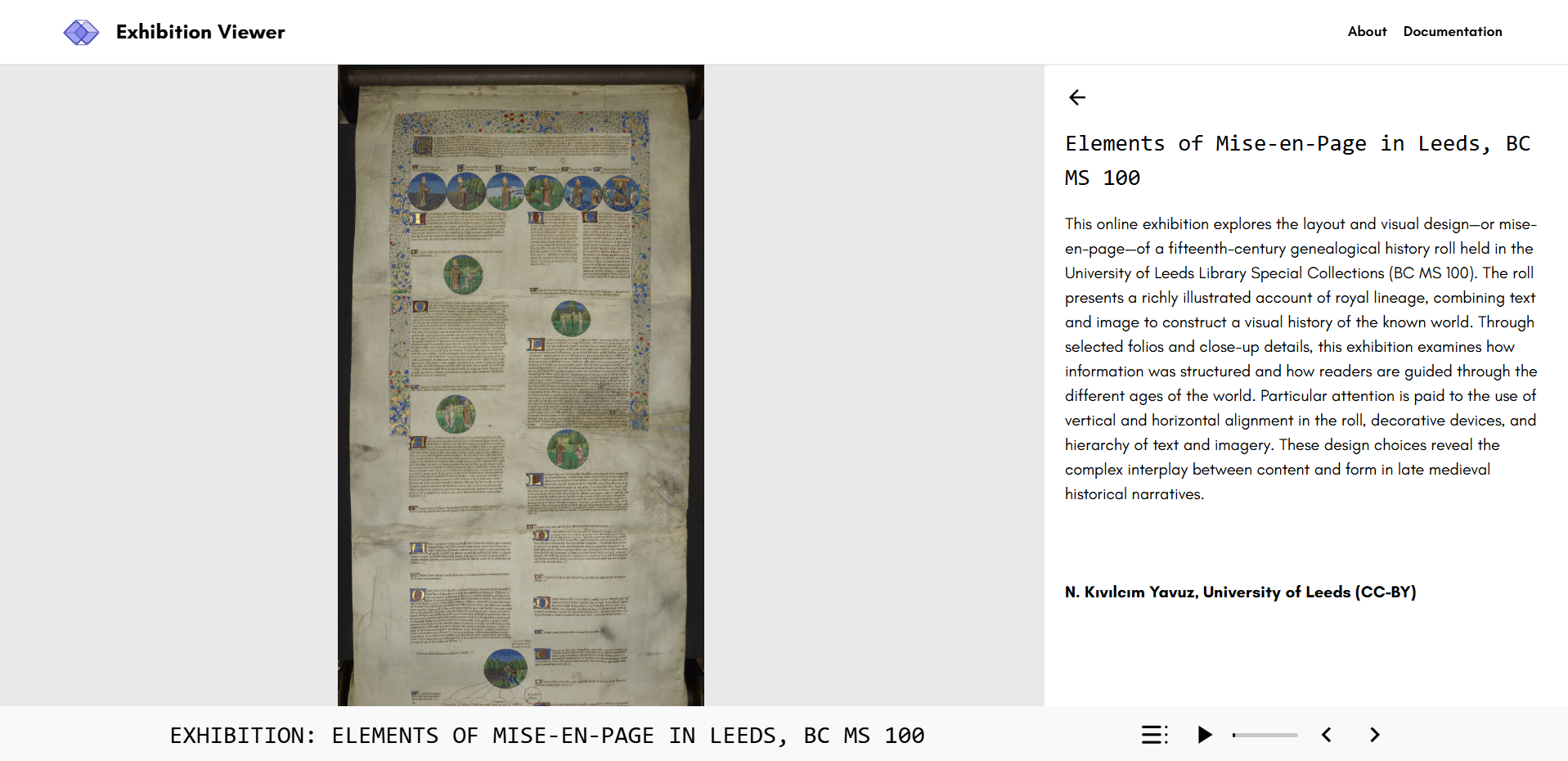 Multiple page exhibition example - minimal
