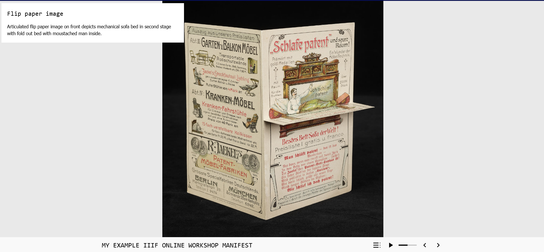 Previewing your exhibition